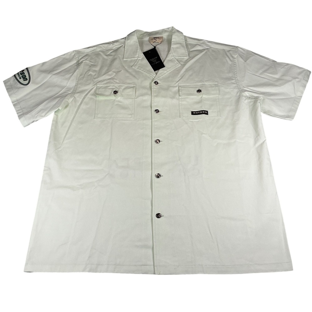 Watson U.S. Open Champion Work‎ Shirt XL Mint Green Tennis Button Front NWT
